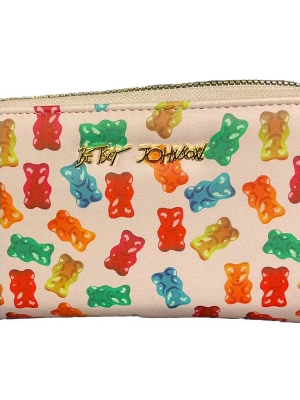 Betsy Johnson Gummy Bear Print Wristlet Wallet - (NWOT)